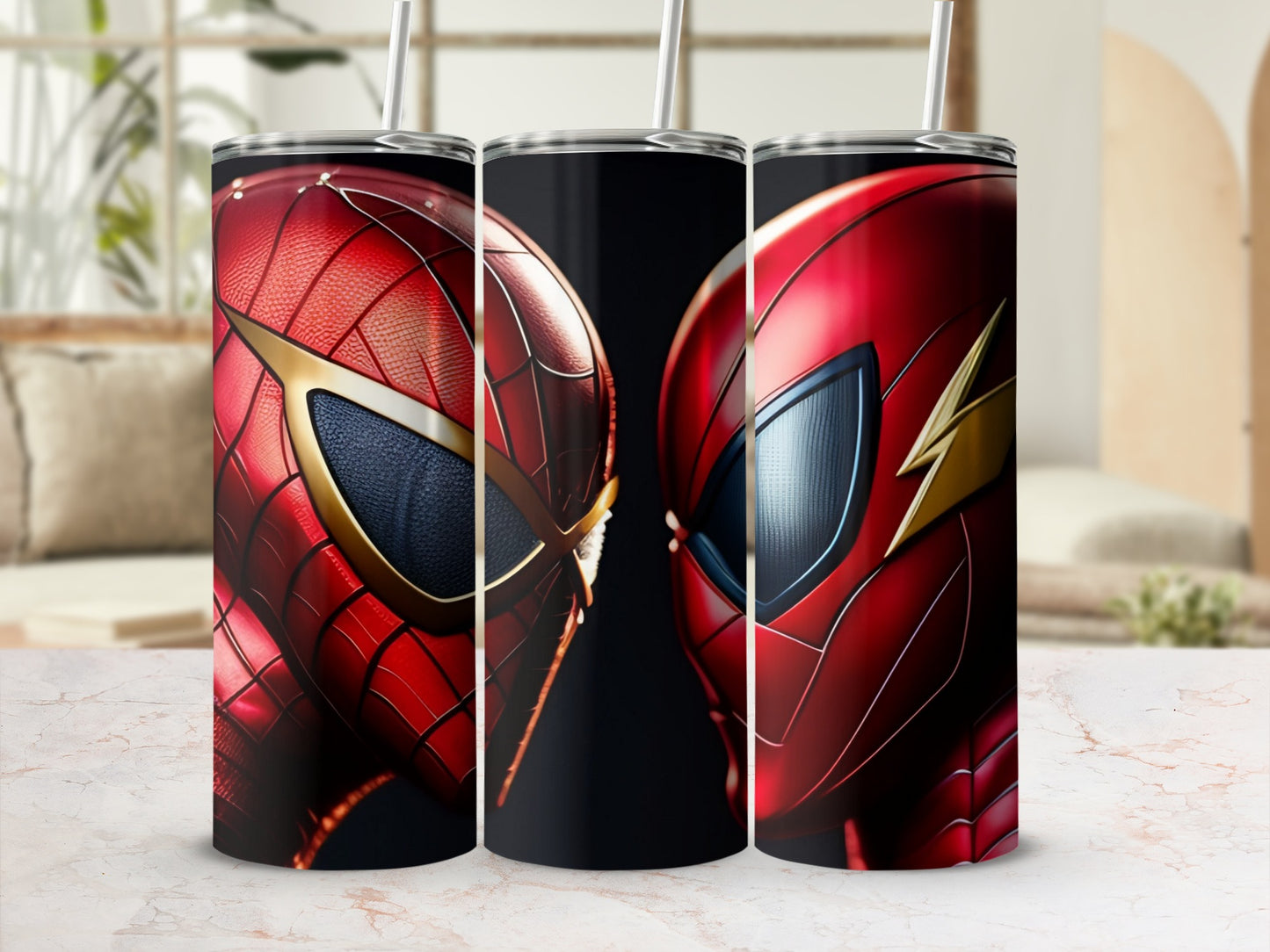 Superhero Themed Insulated Beverage Tumblers
