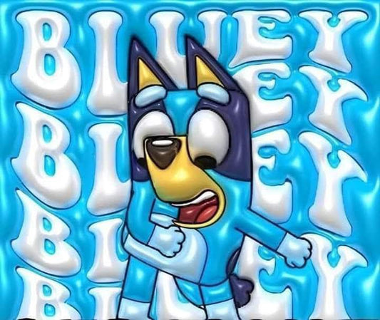 Bluey 3D inflated