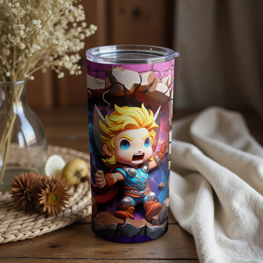 Cute Superhero Tumbler for Kids Adults Drinkware