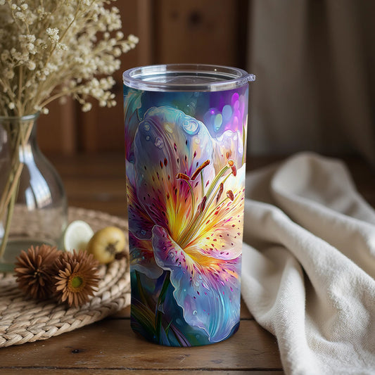 Vibrant Floral Design Colorful Tumbler Cup for Everyday Use