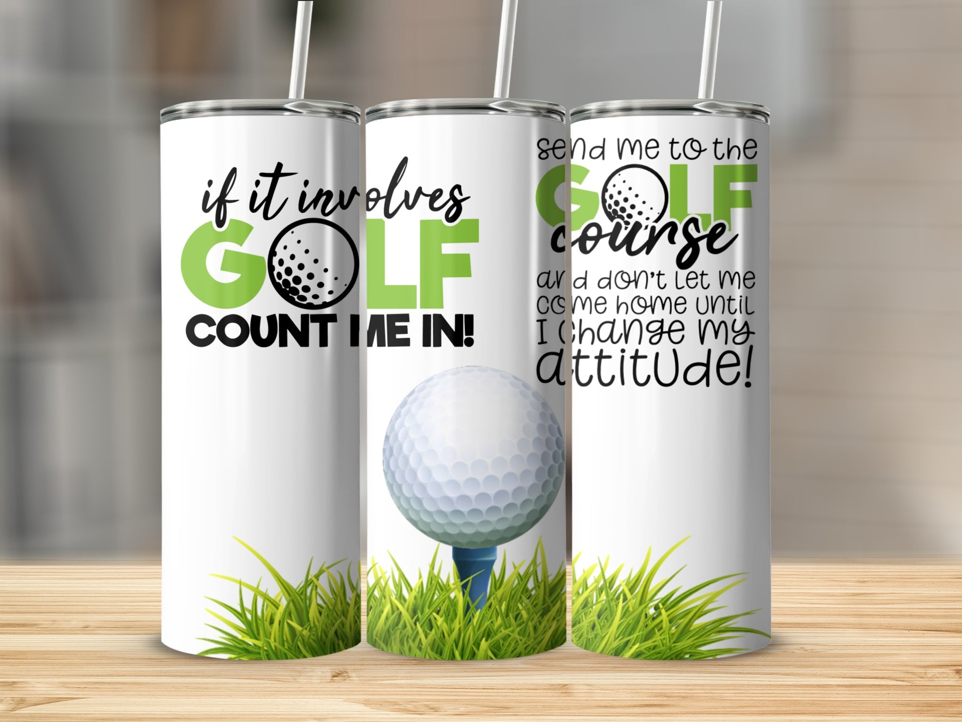 If It Involves Golf Count Me In Golf Tumbler