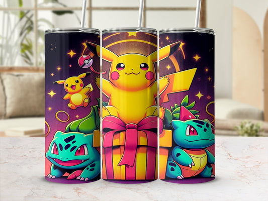 Pikachu and Friends Stainless Steel Tumbler Cup