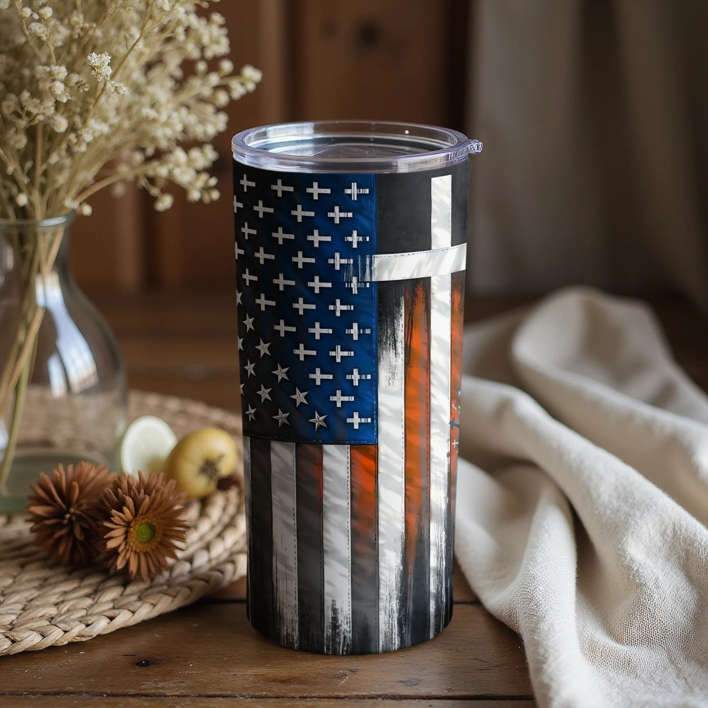 Patriotic Designed Insulated Drink Tumbler