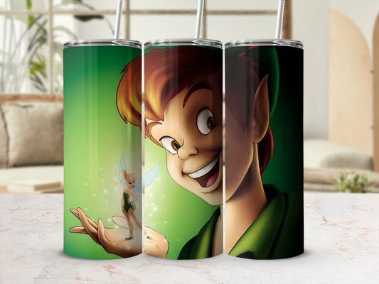 Peter Pan and Tinker Bell Insulated Tumbler Cup