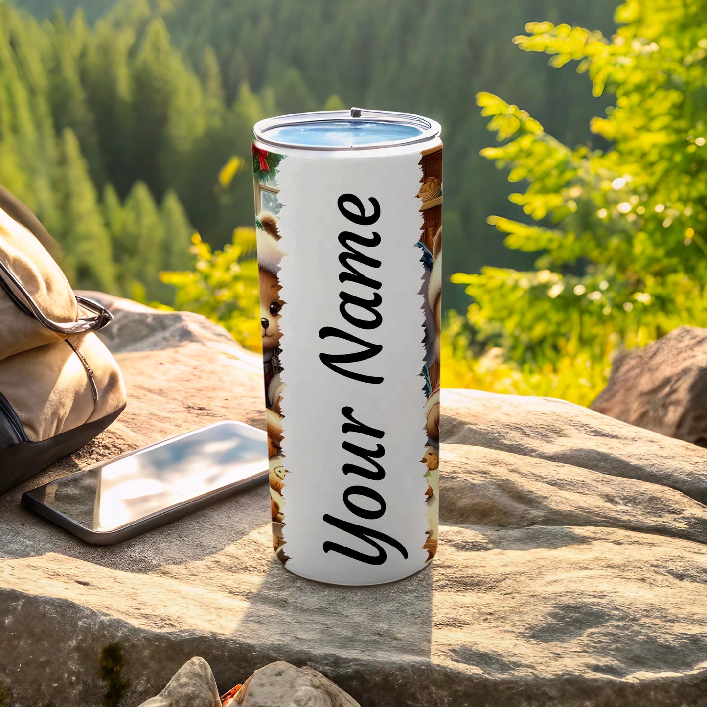 Personalized Tumbler with Customizable Name Flask