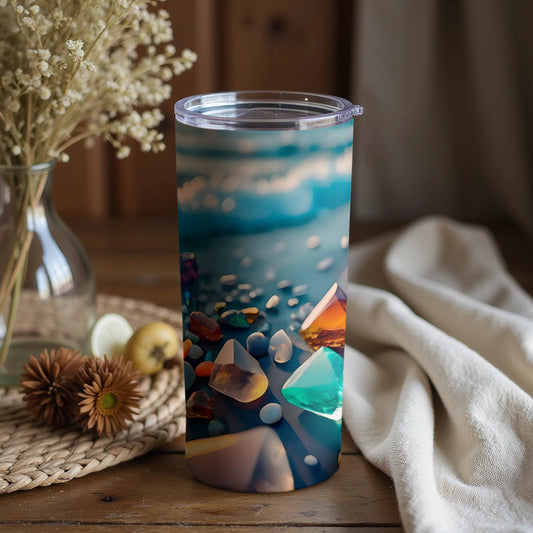 Beautiful Artistic Tumbler with Crystal Design