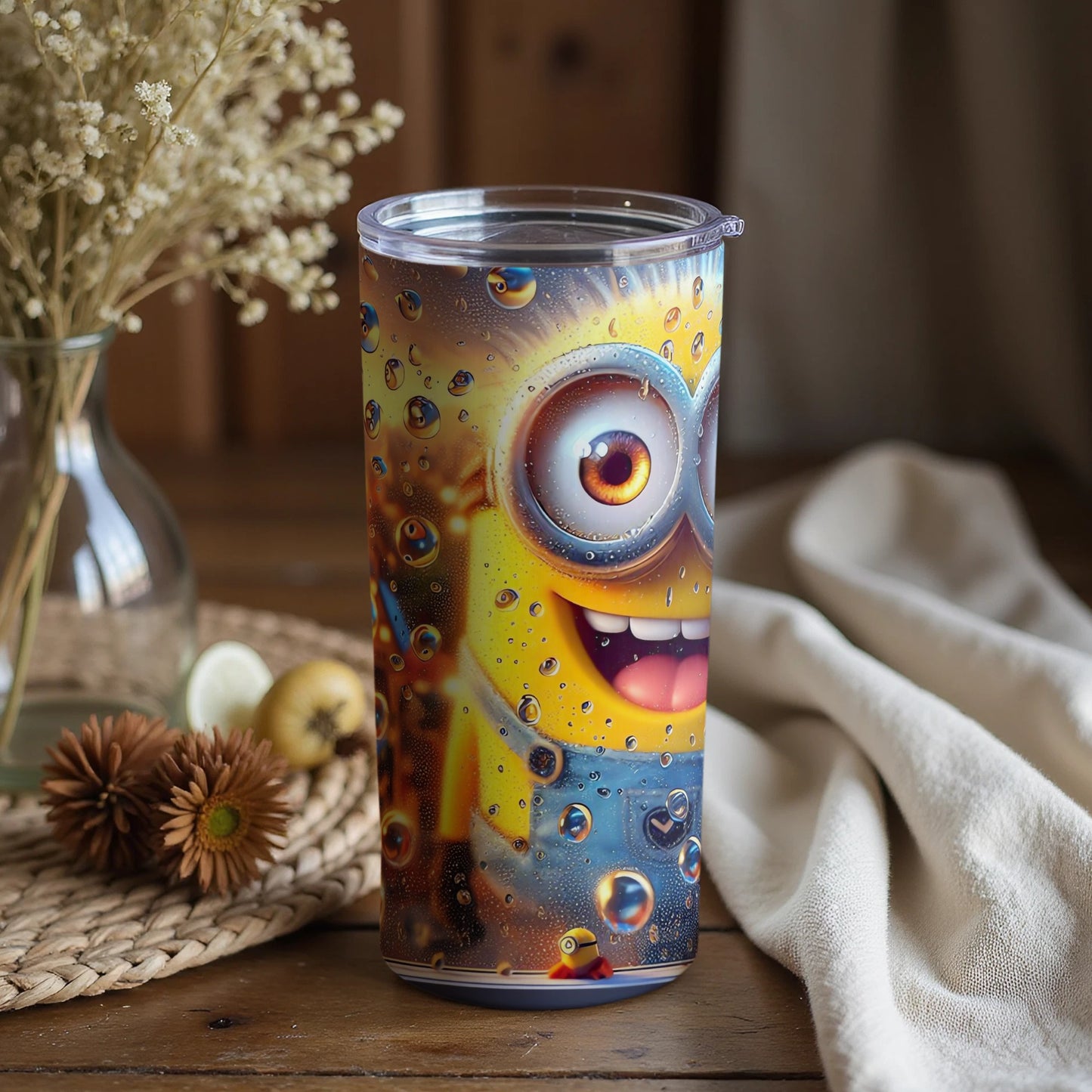 Funny Character Cup with Bubbles Tumbler