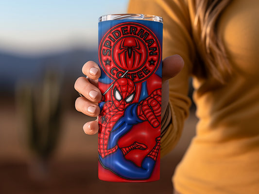 Spiderman Coffee Graphic Tumbler Travel Mug for Fans