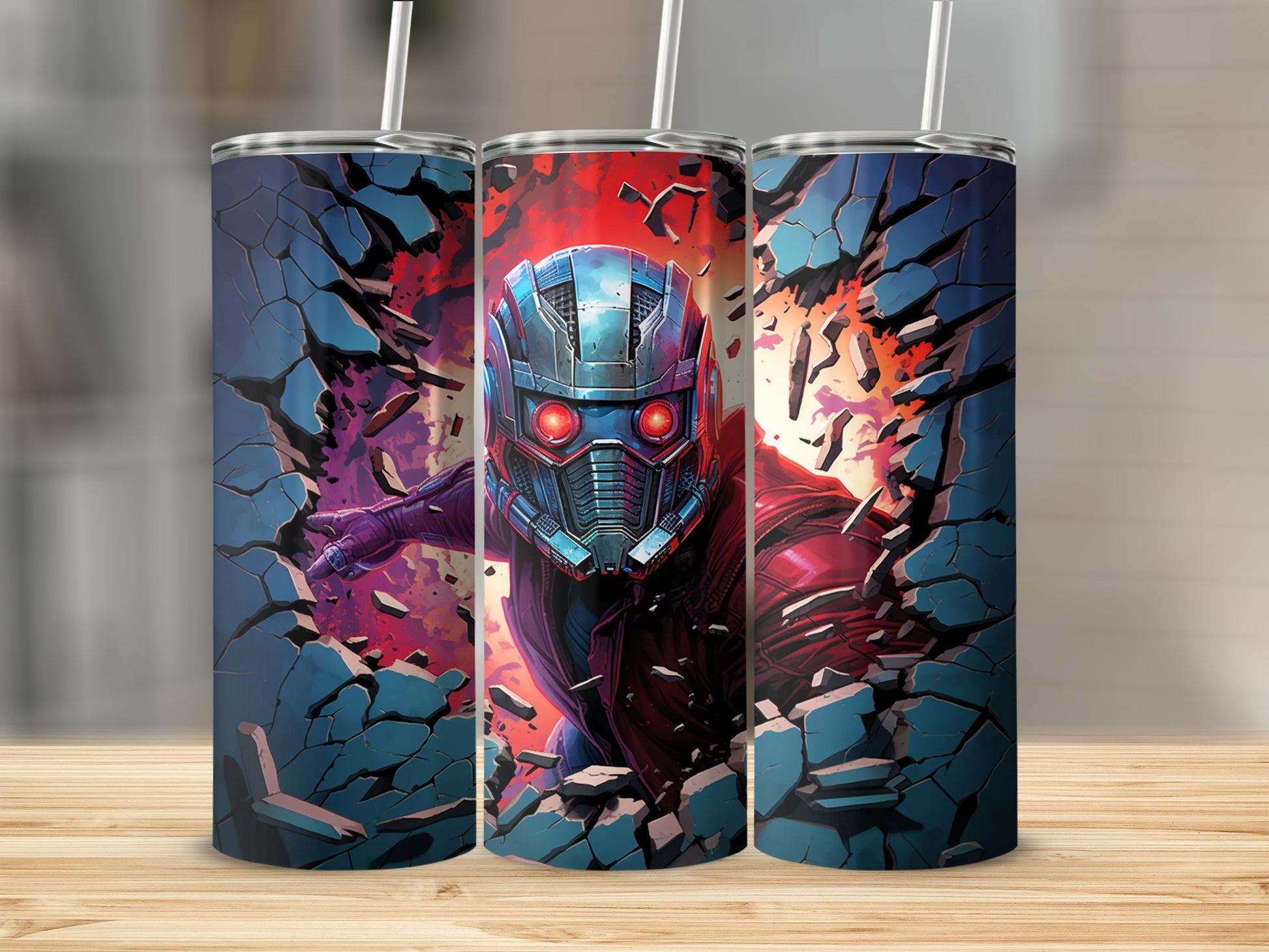 Guardians Hero Shattered Wall Art Stainless Steel Tumbler