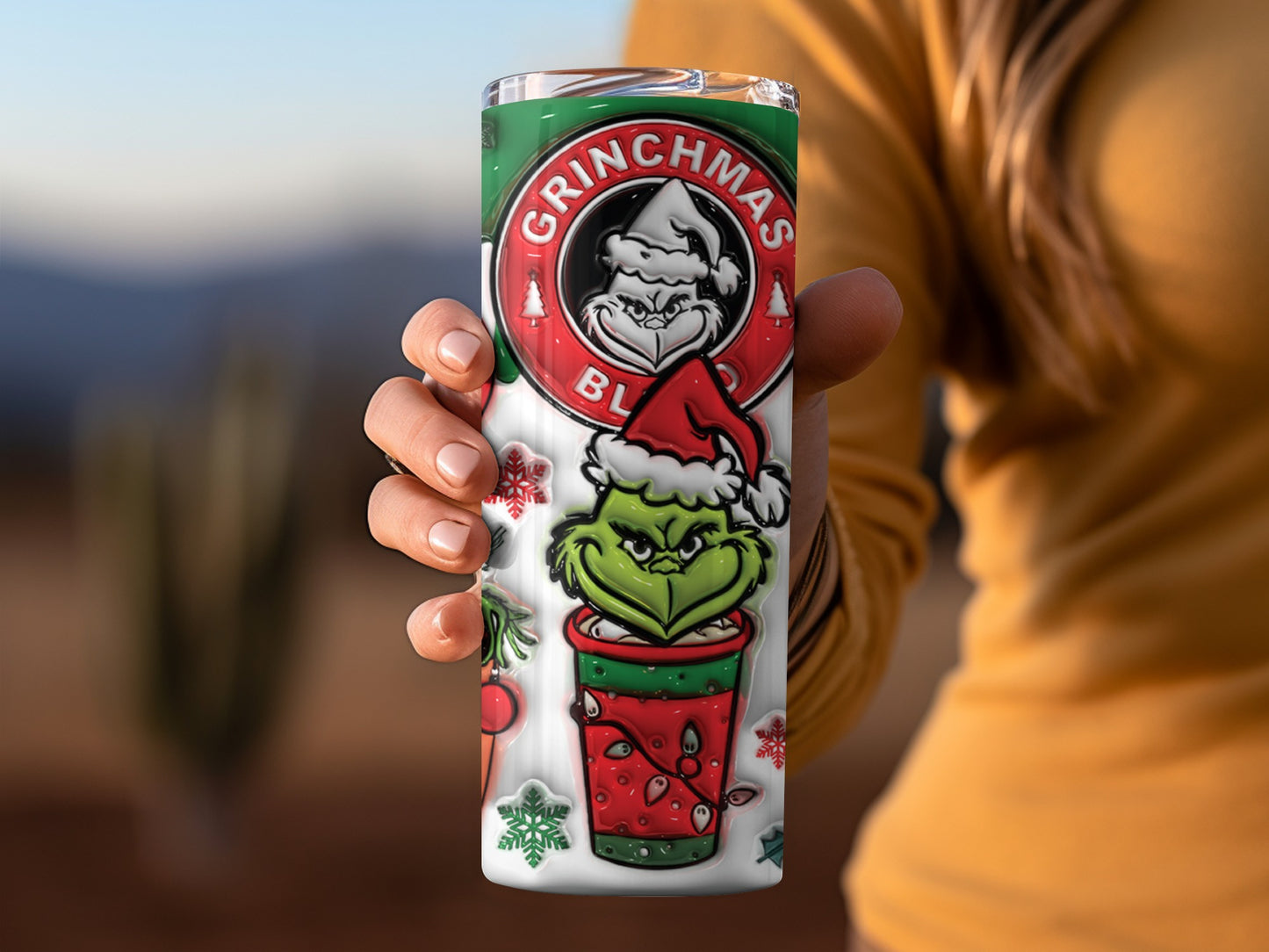 Grinchmas Blend Santa and Grinch Christmas Mug Cup