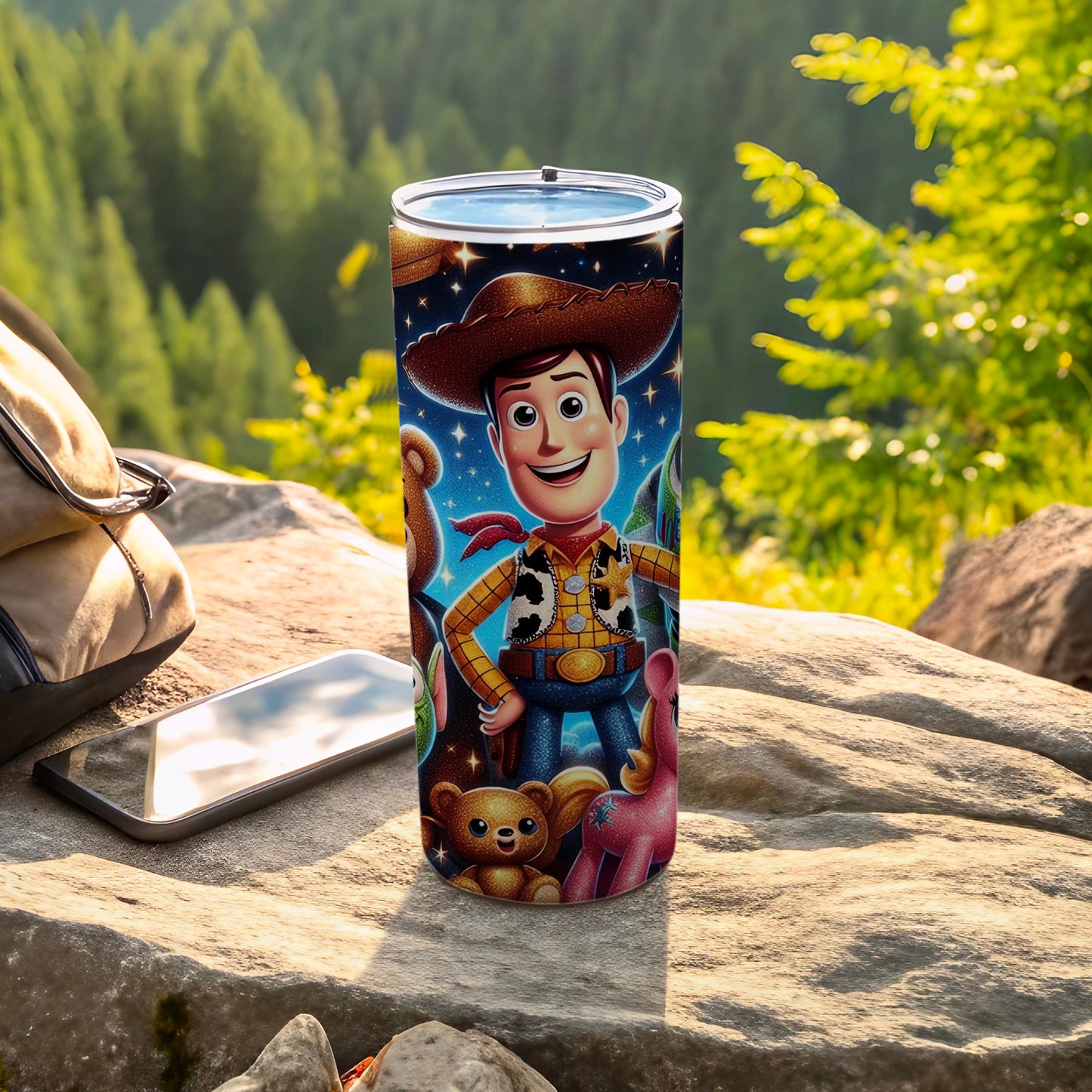 Colorful Cowboy Character Insulated Travel Tumbler