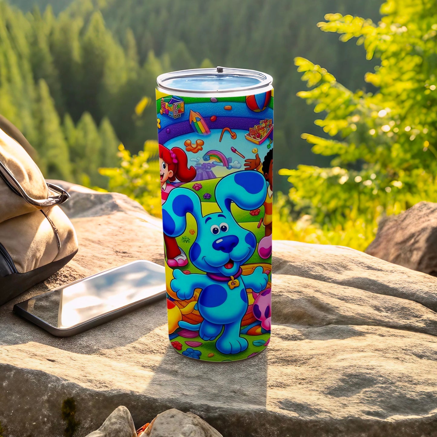 Colorful Cartoon Character-Themed Tumbler Cup