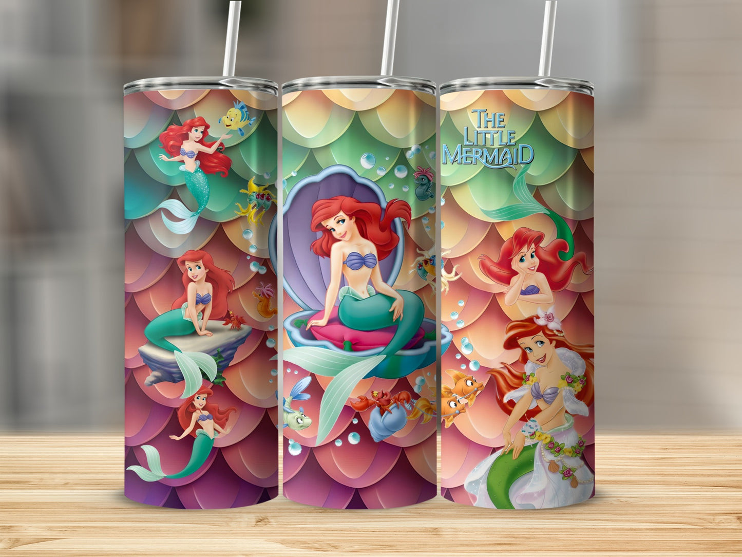 The Little Mermaid Ariel Design Vacuum Insulated Tumbler
