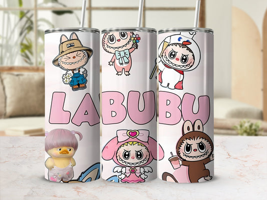 Cute LABUBU Characters Design Travel Tumblers Collection