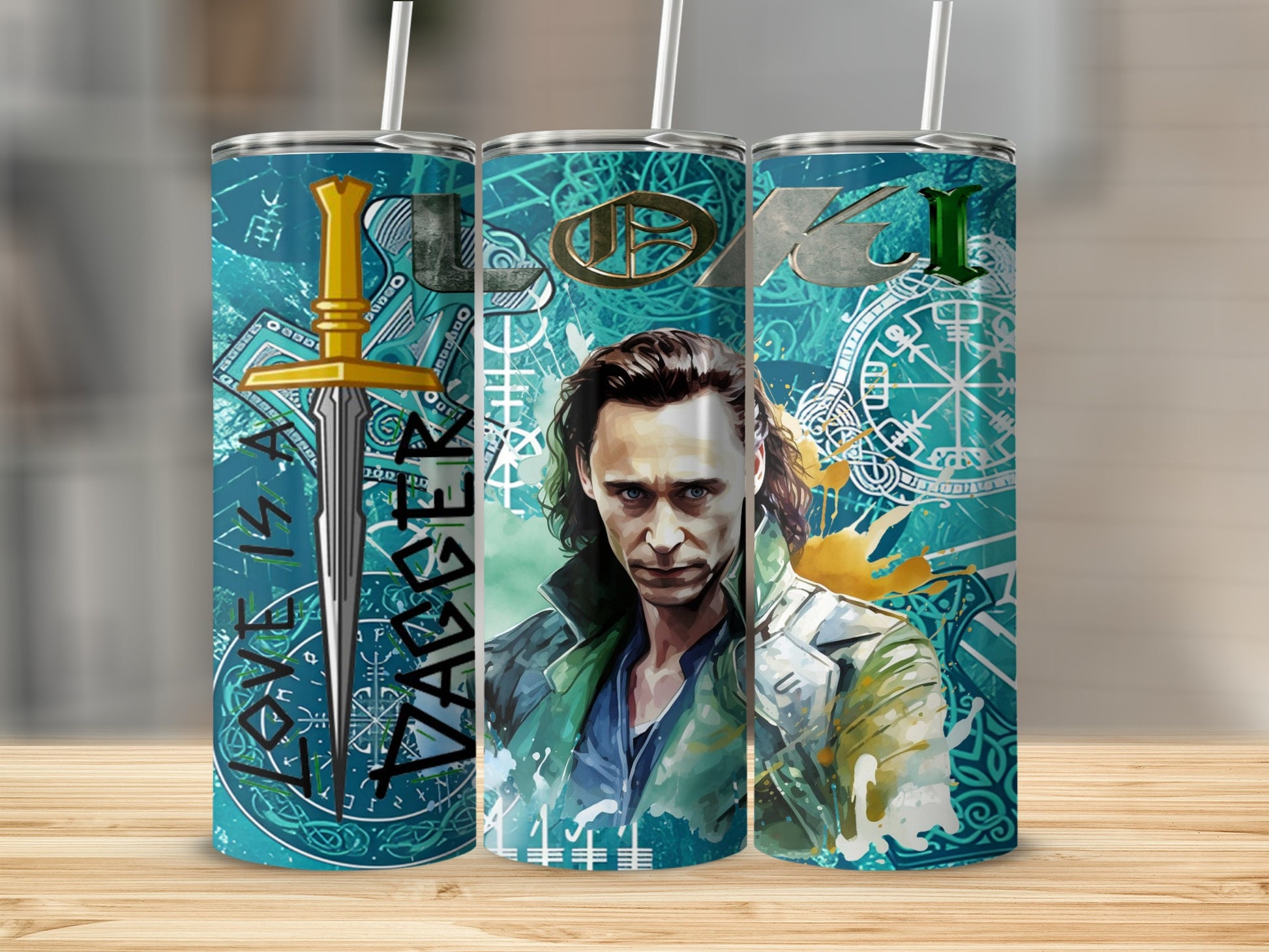 Loki Love Is A Dagger Stainless Steel Tumbler