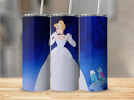 Princess Design Tumbler 20oz Stainless Steel Cup