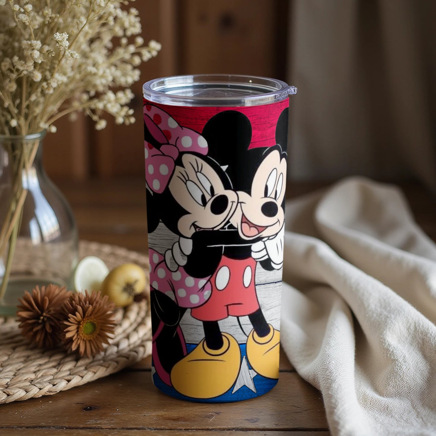 Classic Cartoon Couple Insulated Tumbler