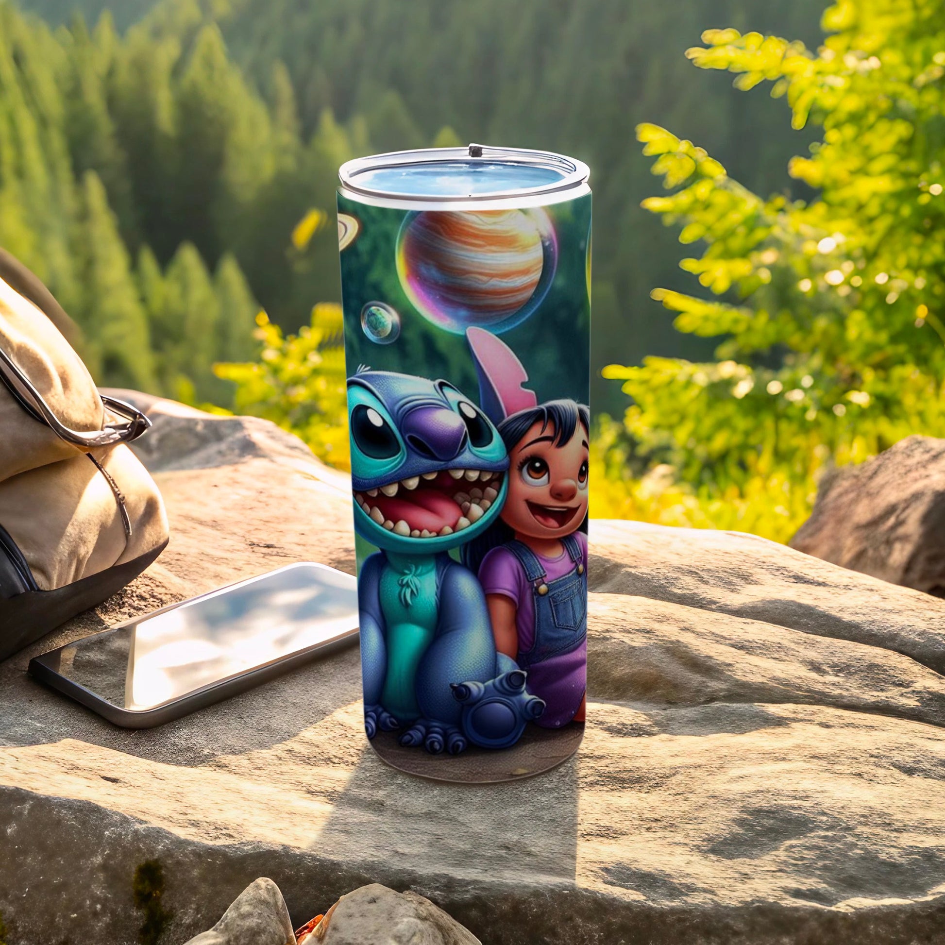 Cute Space Themed Character Design Tumbler