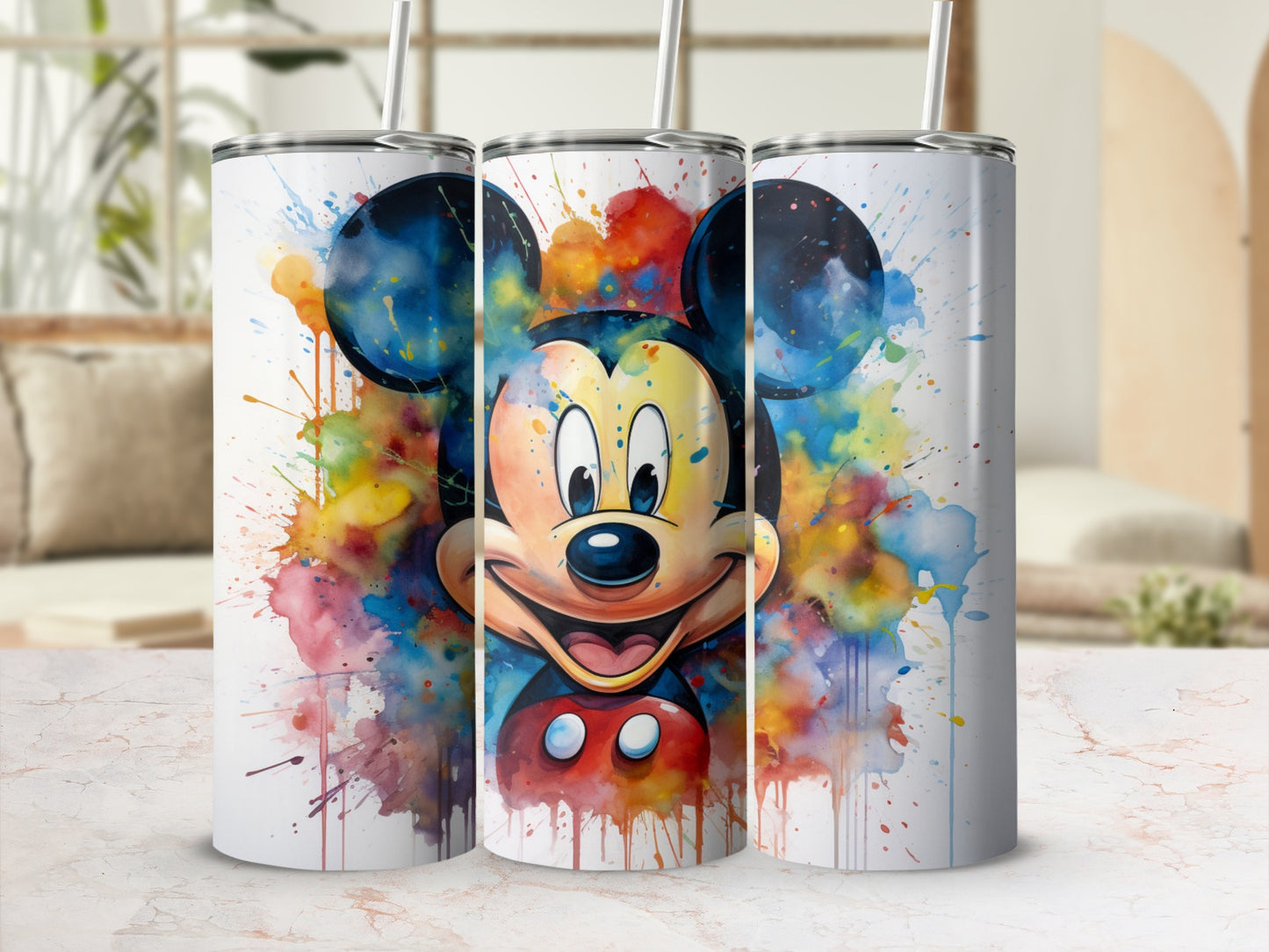 Colorful Mickey Mouse Design Tumbler for All Ages