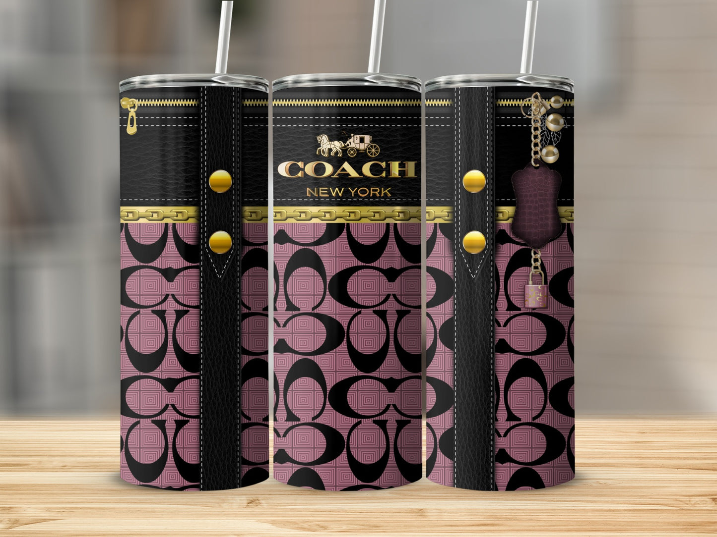 COACH New York Stylish Tumbler with Iconic Design