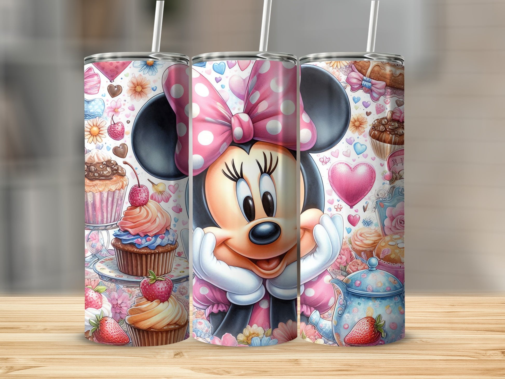 Cute Character with Desserts Design Tumbler Product
