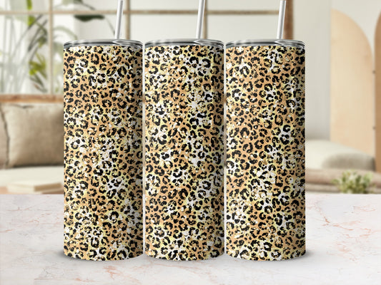 Stylish Leopard Print Insulated Tumbler Drinkware