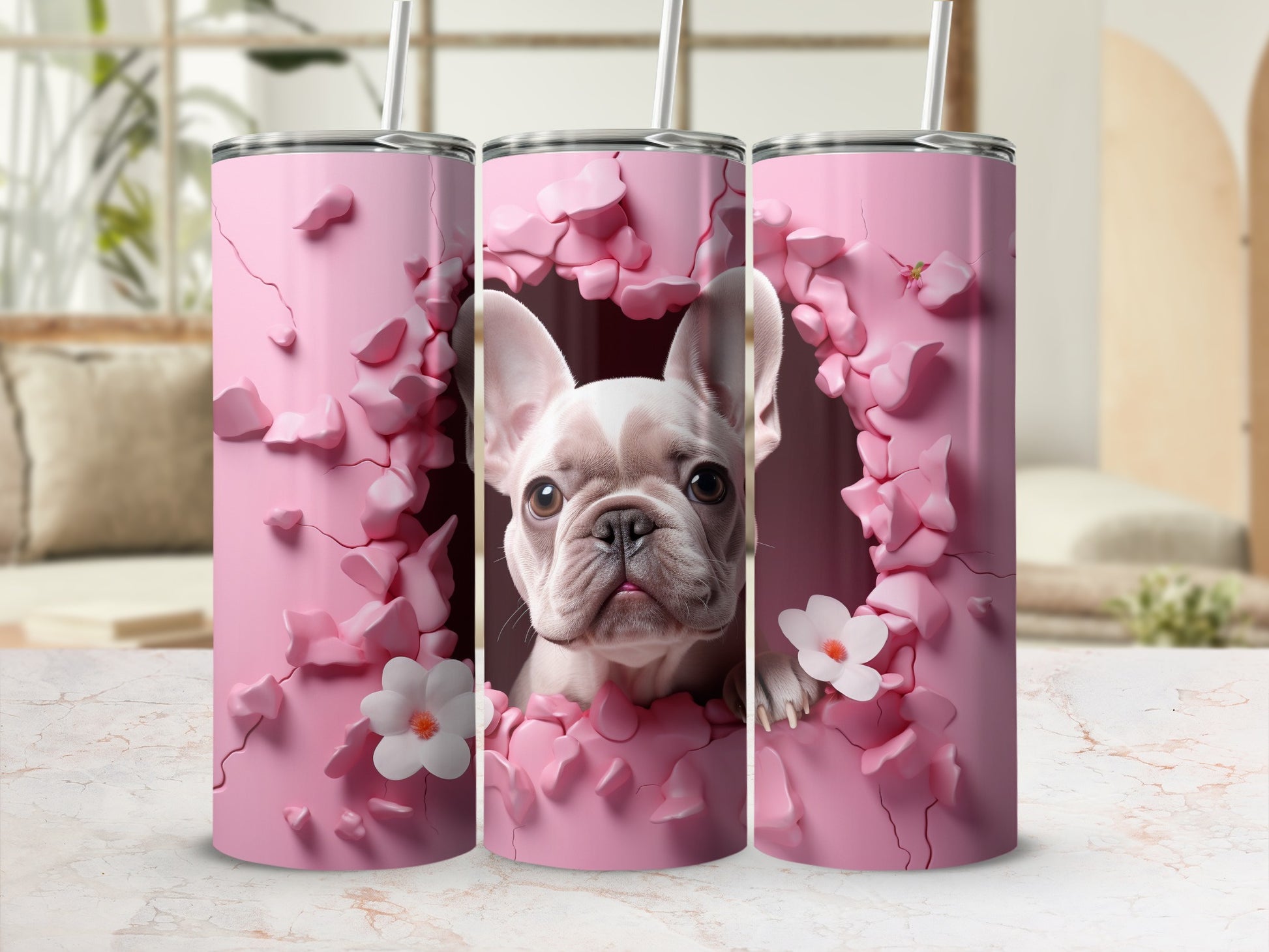 Pink Cracked Surface French Bulldog Puppy Dog Flower product type
French Bulldog
Frenchie
Puppy Dog
Cute Pet
Pink Tumbler
Drinkware
Gift Idea
Floral Design
Flower Petals
Blossom Theme
Animal Lover
Dog Mom Gift
Puppy Love
Unique Cup
Beverage Holder
Pop Out Dog
Cracked Pink
Spring Style
Aesthetic Tumbler
Custom Design