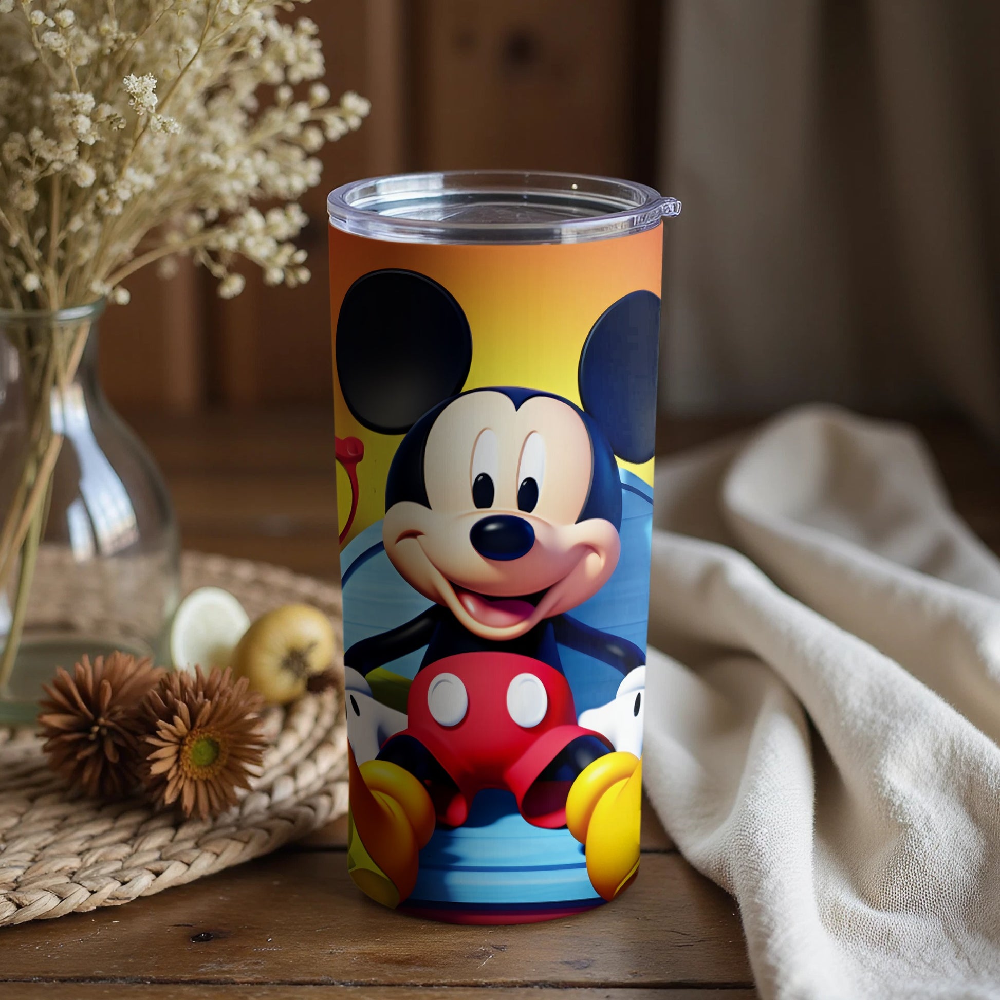 Cute Mickey Mouse Character Themed Tumbler for Fun