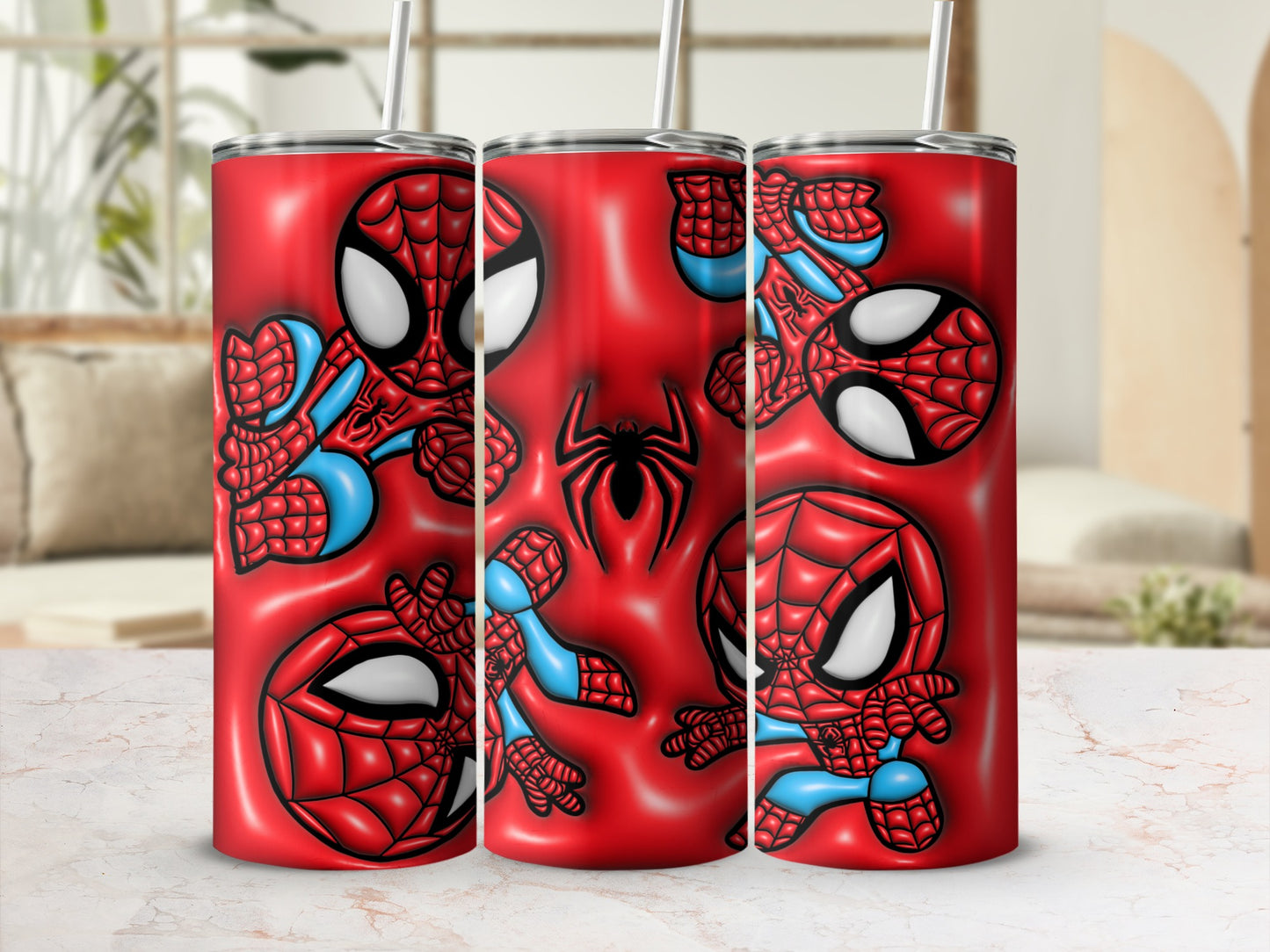 Spiderman Character Design Colorful Tumbler Product
