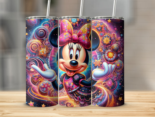 Colorful Minnie Mouse Vacuum Insulated Tumbler Cup