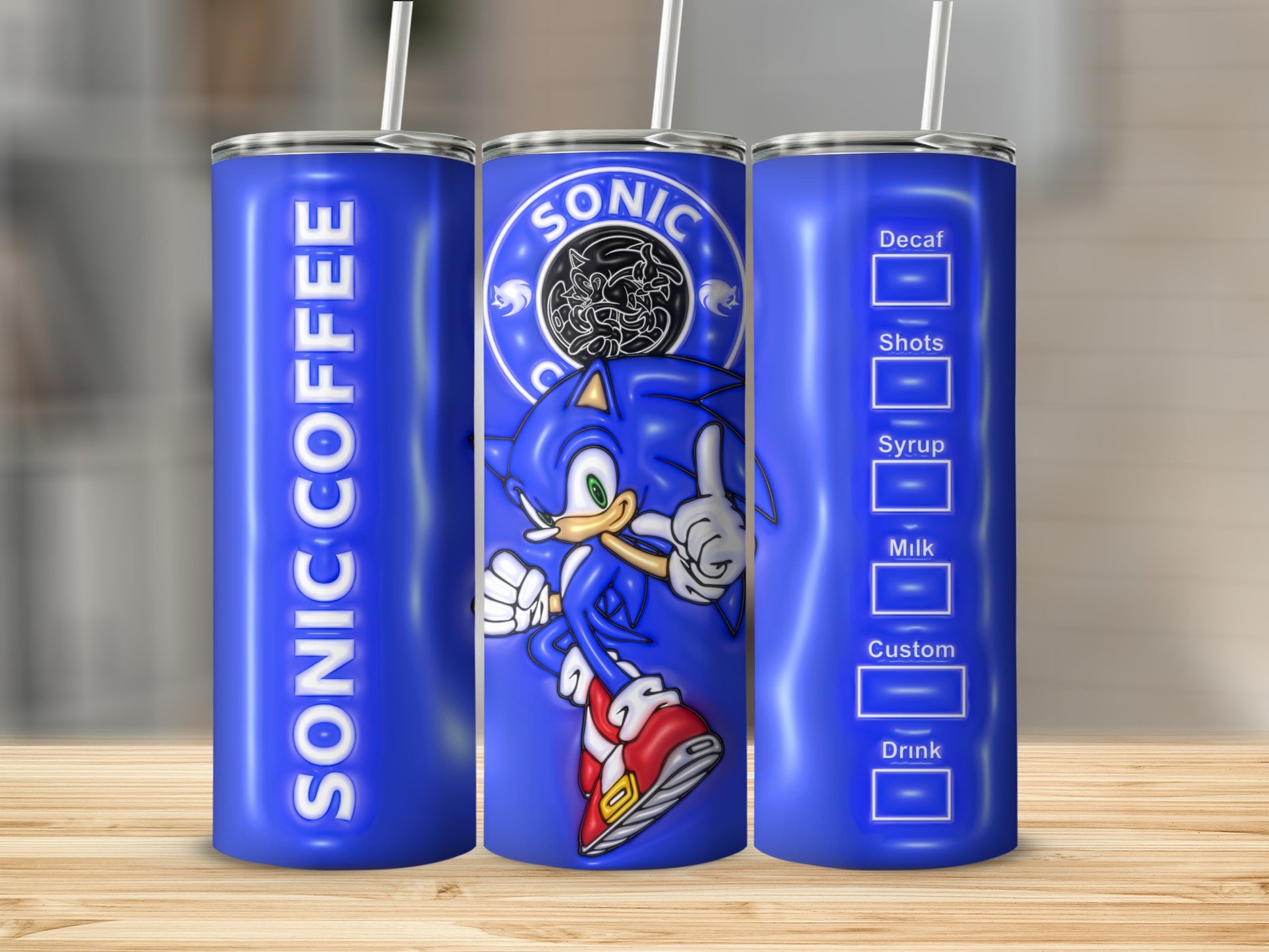 Sonic Coffee Inspired Tumbler for Fans and Collectors