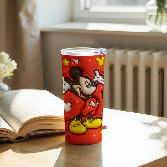 Fun Red Design Insulated Travel Tumbler for All Ages