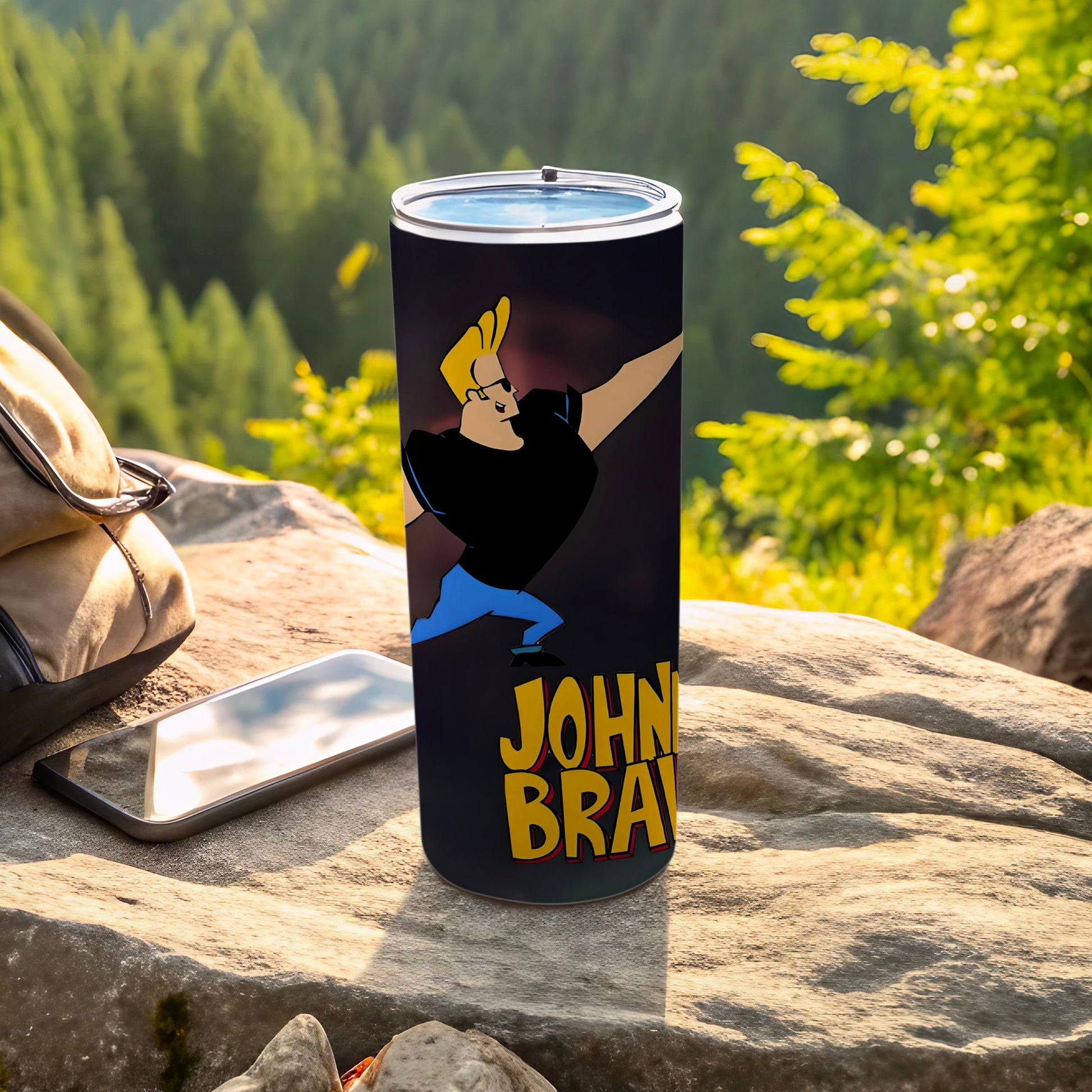 John Bravo Cartoon Character Tumbler Travel Mug