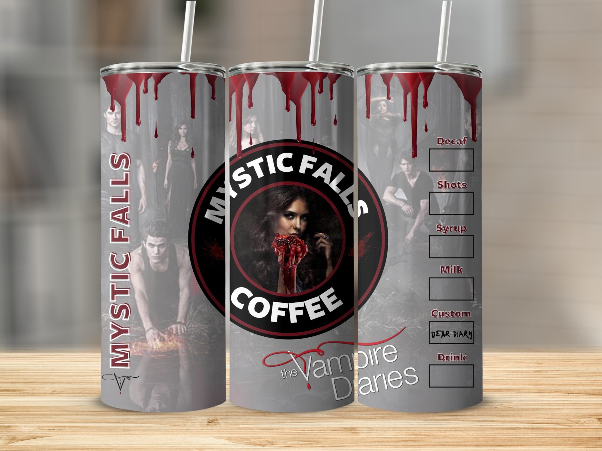 Mystic Falls Coffee The Vampire Diaries Tumbler
