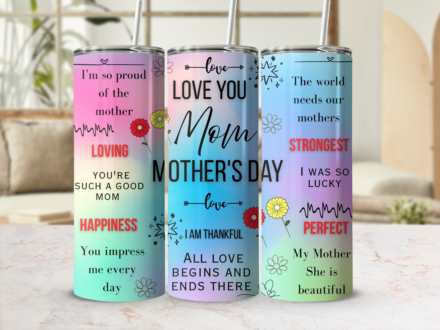 Personalized Mother's Day Tumbler for Best Mom Ever
