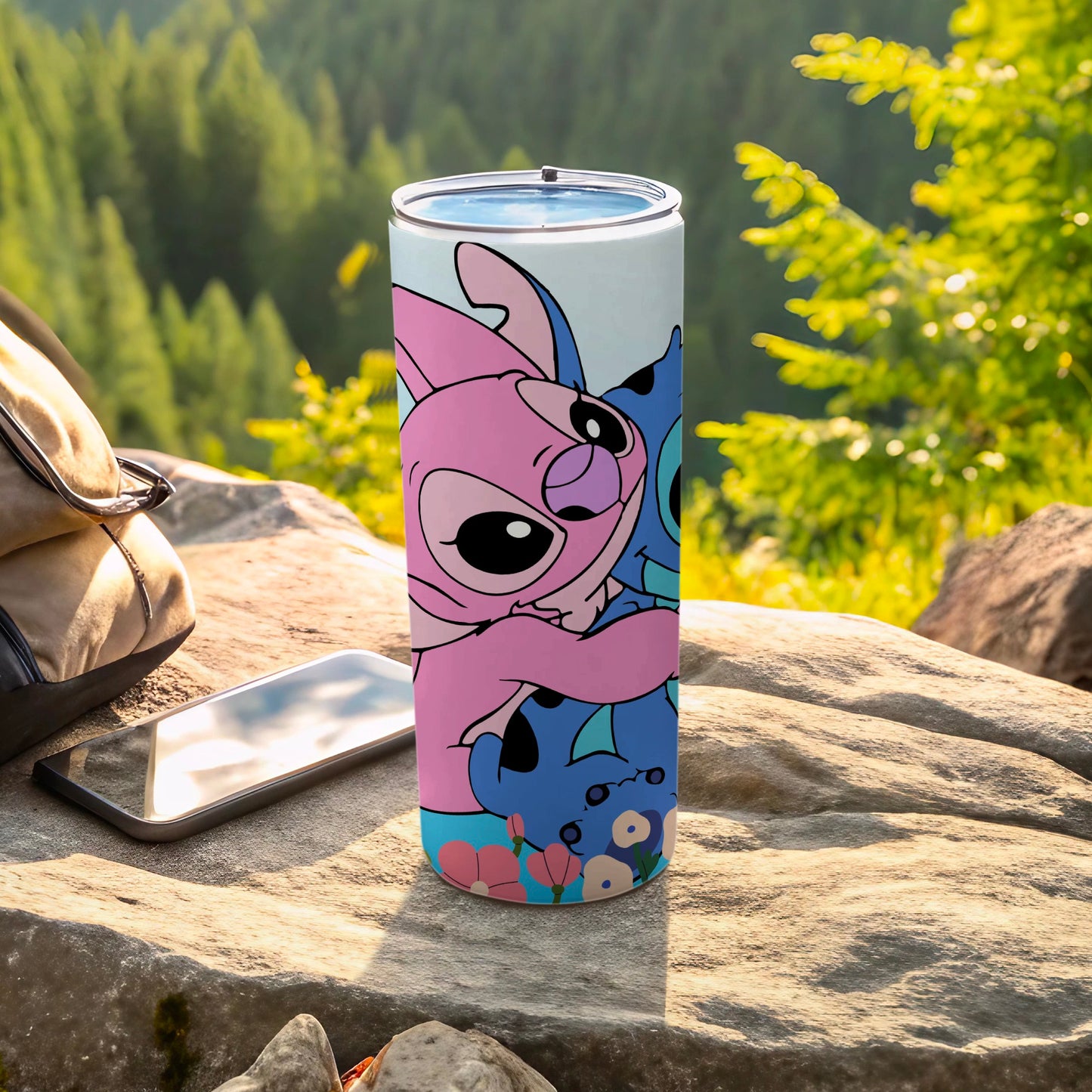 Adorable Cartoon Design Travel Mug for Outdoor Adventures