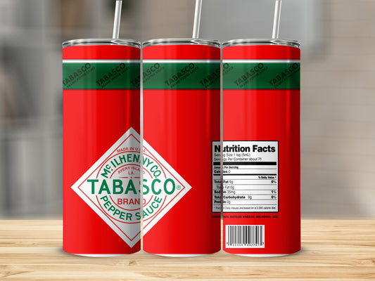 TABASCO BRAND PEPPER SAUCE THEMED TUMBLER product type