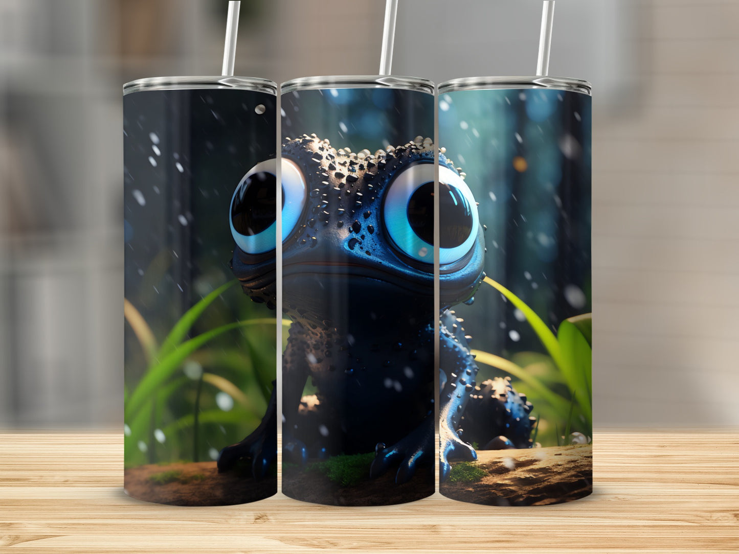 Enchanting Big Eyed Dark Creature Rainy Forest product type