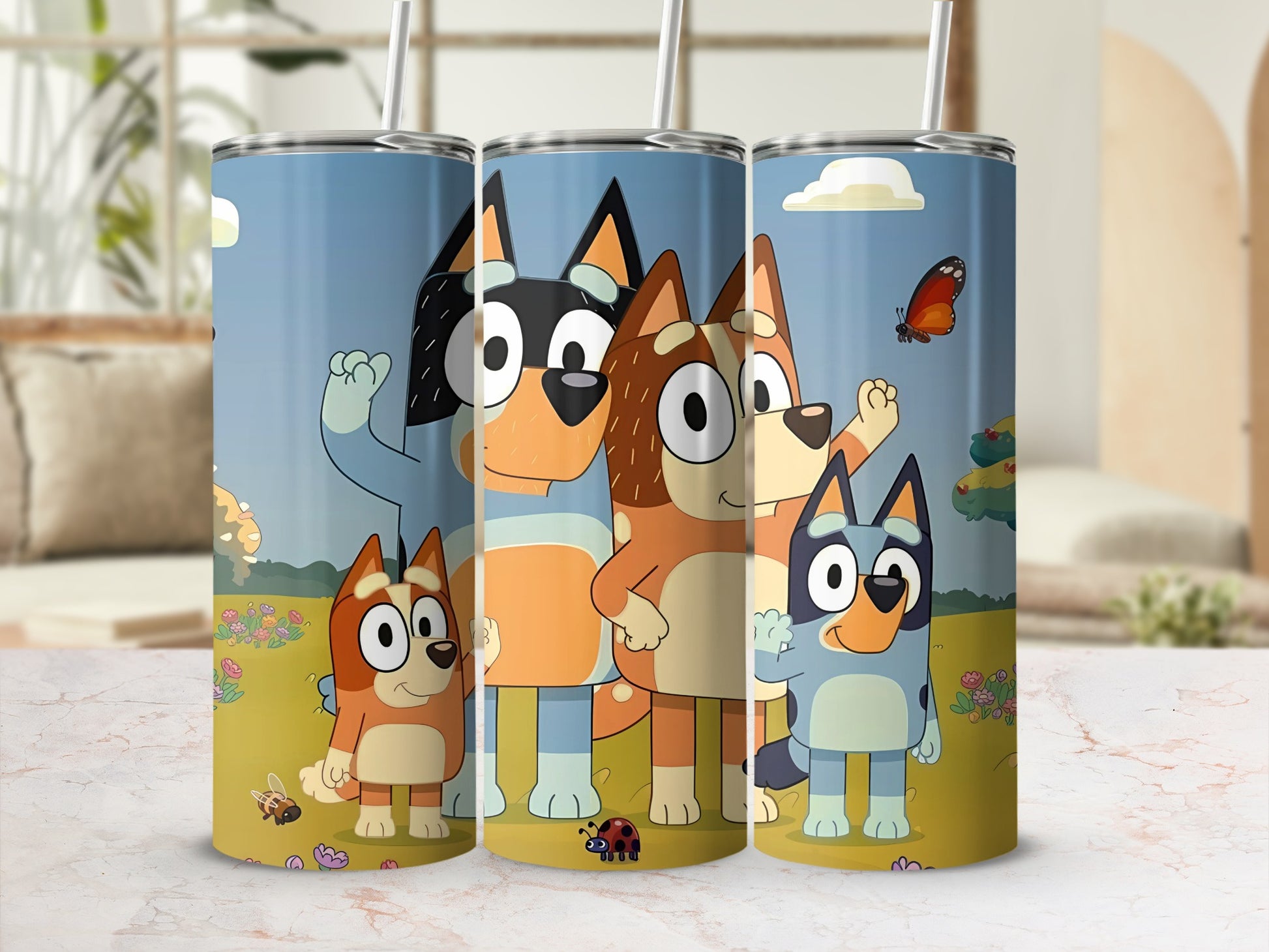 Cute Cartoon Characters Insulated Travel Tumbler