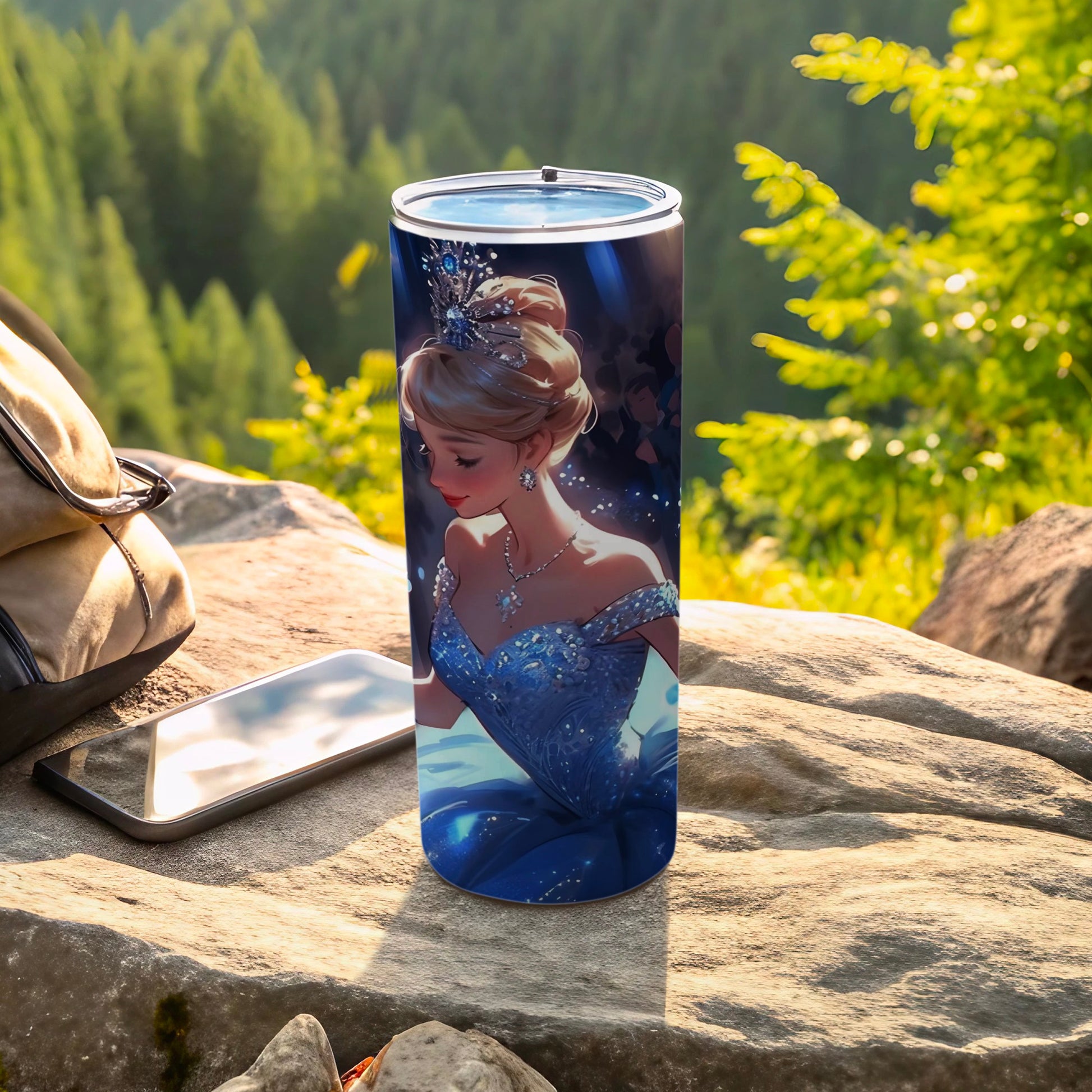Elegant Princess Design Insulated Tumbler for Outdoor Use