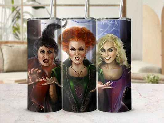 Spellbinding Witch Sisters Design Insulated Tumbler