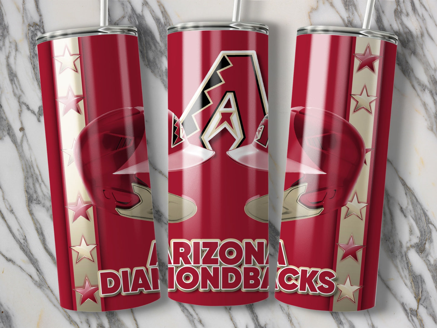 Arizona Diamondbacks Baseball Helmets Graphic Design Tumblers