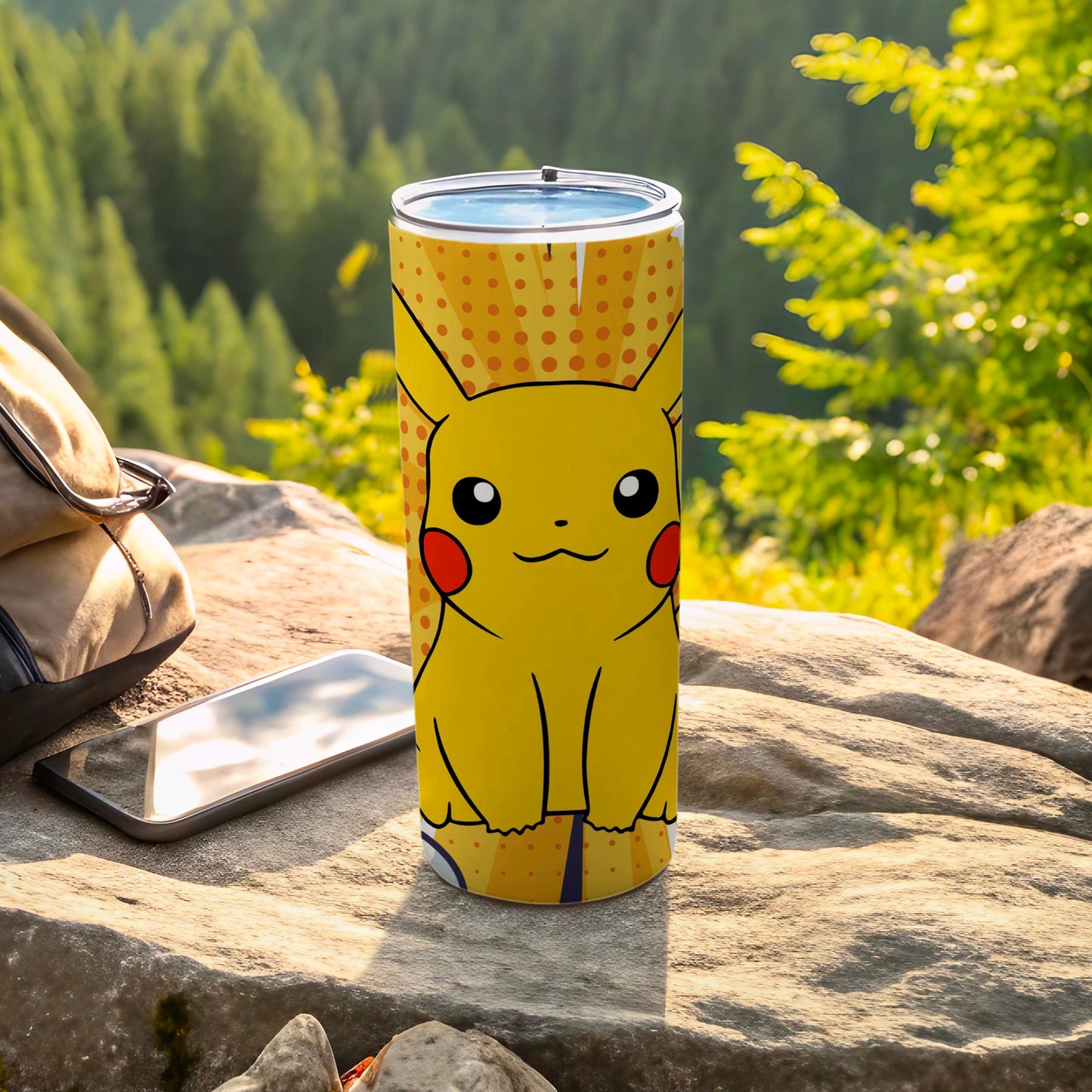 Cute Pikachu Insulated Stainless Steel Tumbler Cup