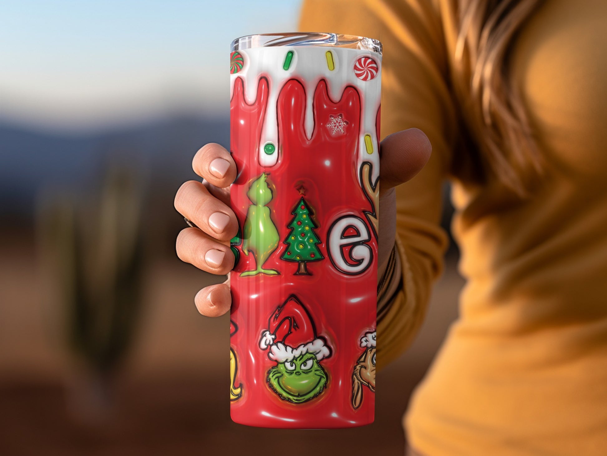 Whimsical Holiday Character Design Insulated Tumbler