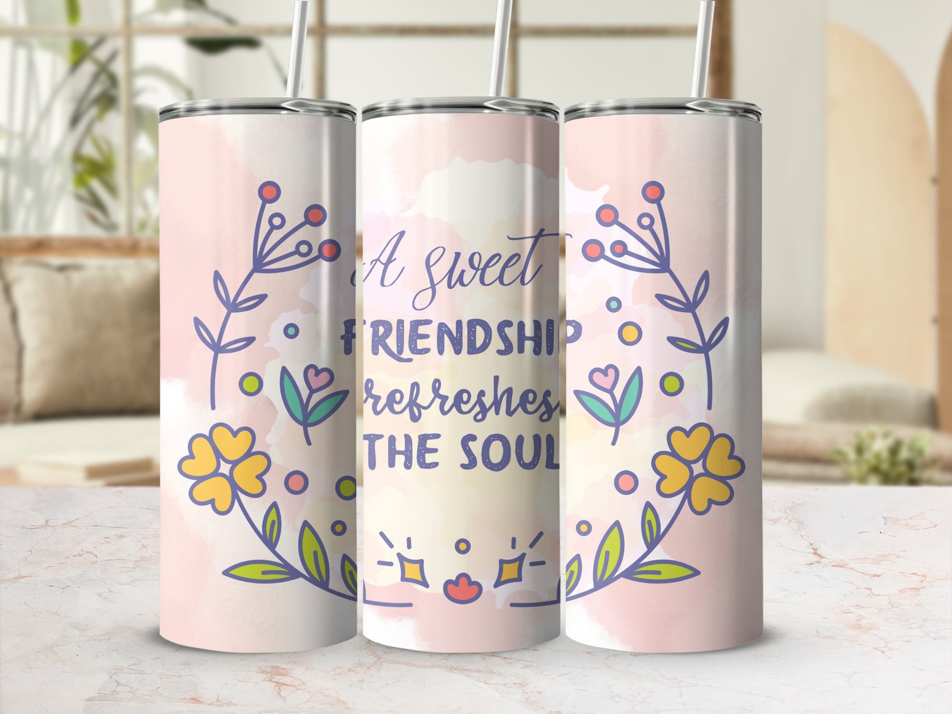 A Sweet Friendship Refreshes the Soul Tumbler Cup
