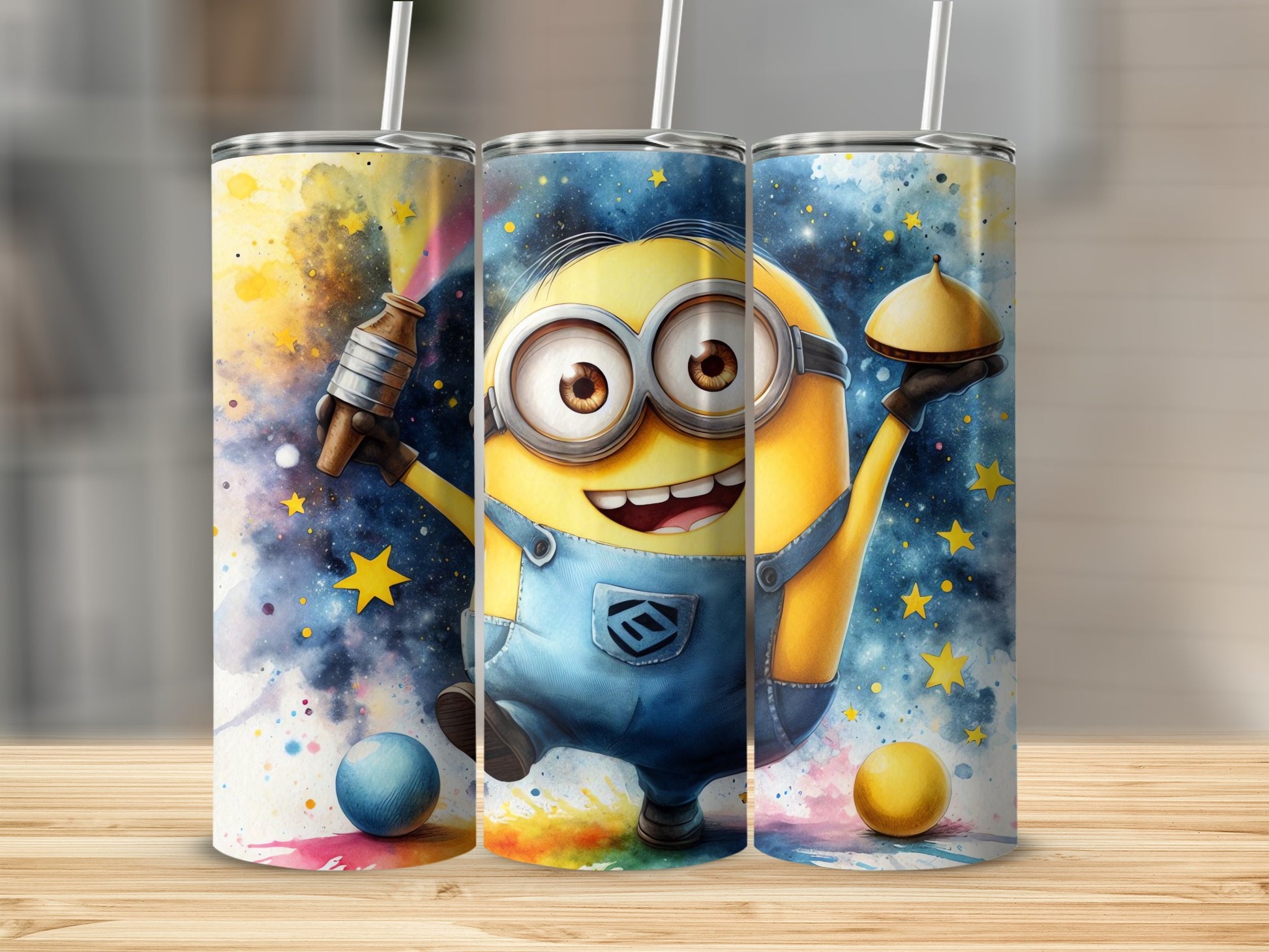 High-Quality Animated Space-Themed Tumbler