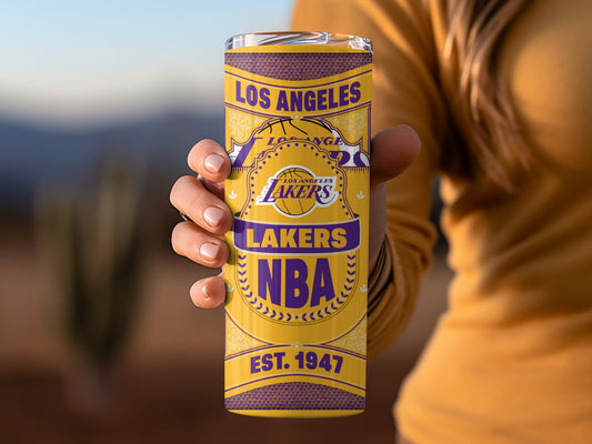 Los Angeles Lakers Est 1947 Basketball NBA Logo Tumbler