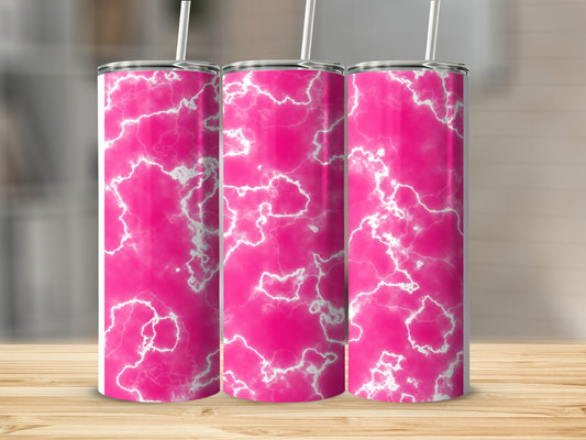 Electric Pink Lightning Design Great Gift Idea Tumblers