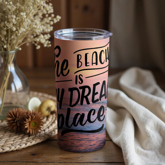 The Beach is My Dream Place Insulated Tumbler Product