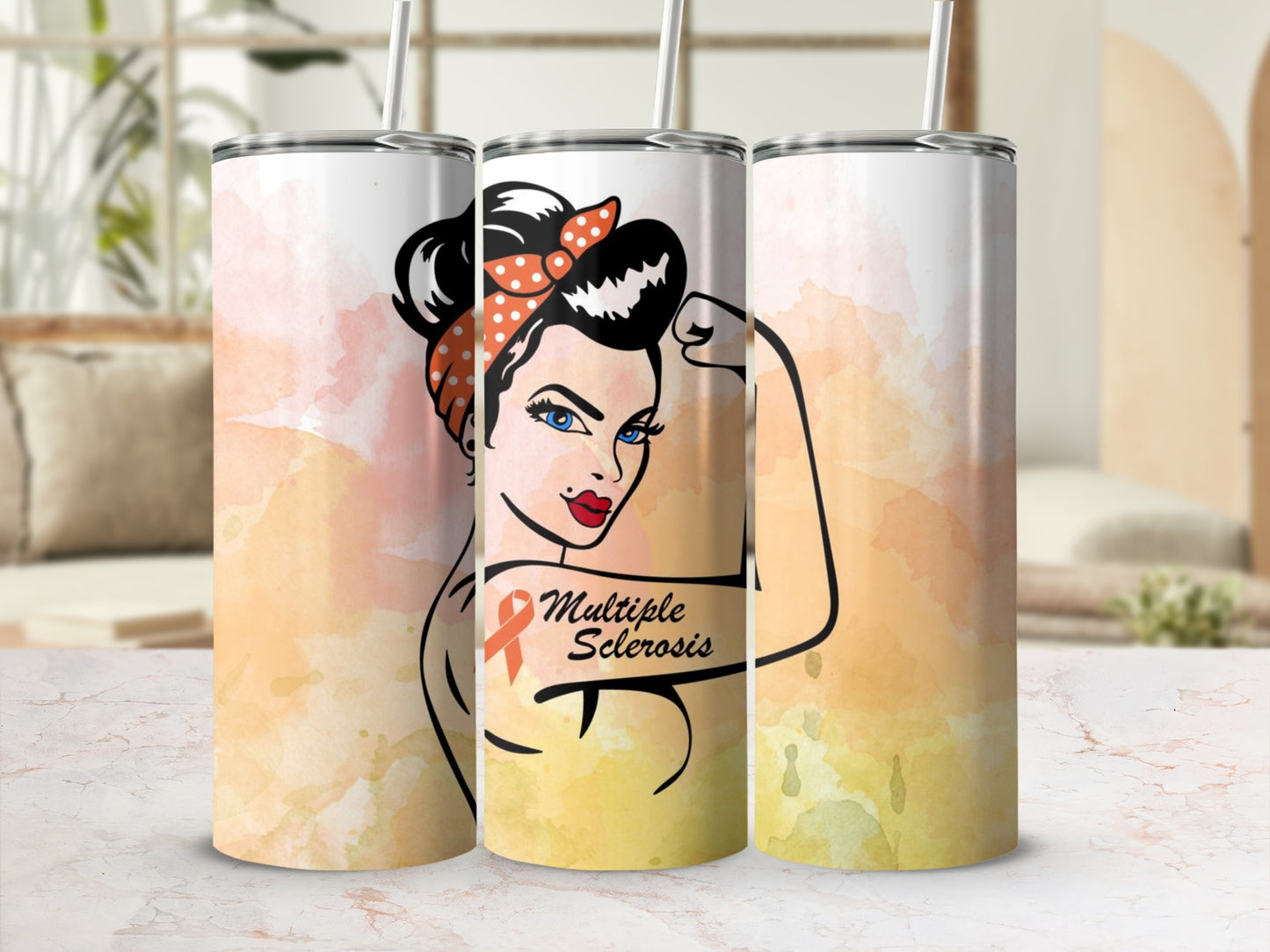 Multiple Sclerosis Awareness Design Tumbler Product